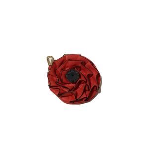 Urban Expressions Rose Vegan Leather Coin Purse Key Clip Coral 1583